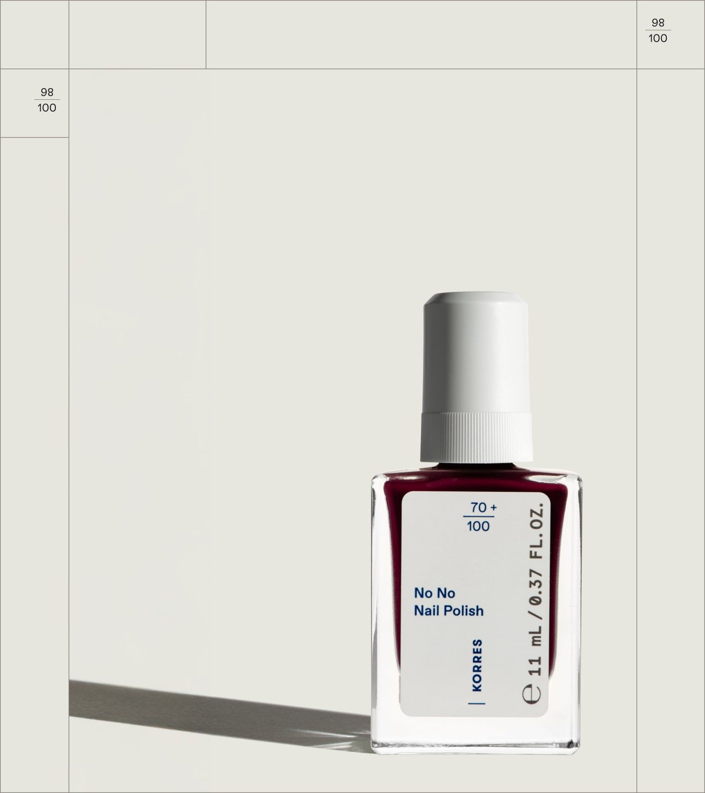 Korres No Nail Polish 59 burgundy red 11 ml Flaschen