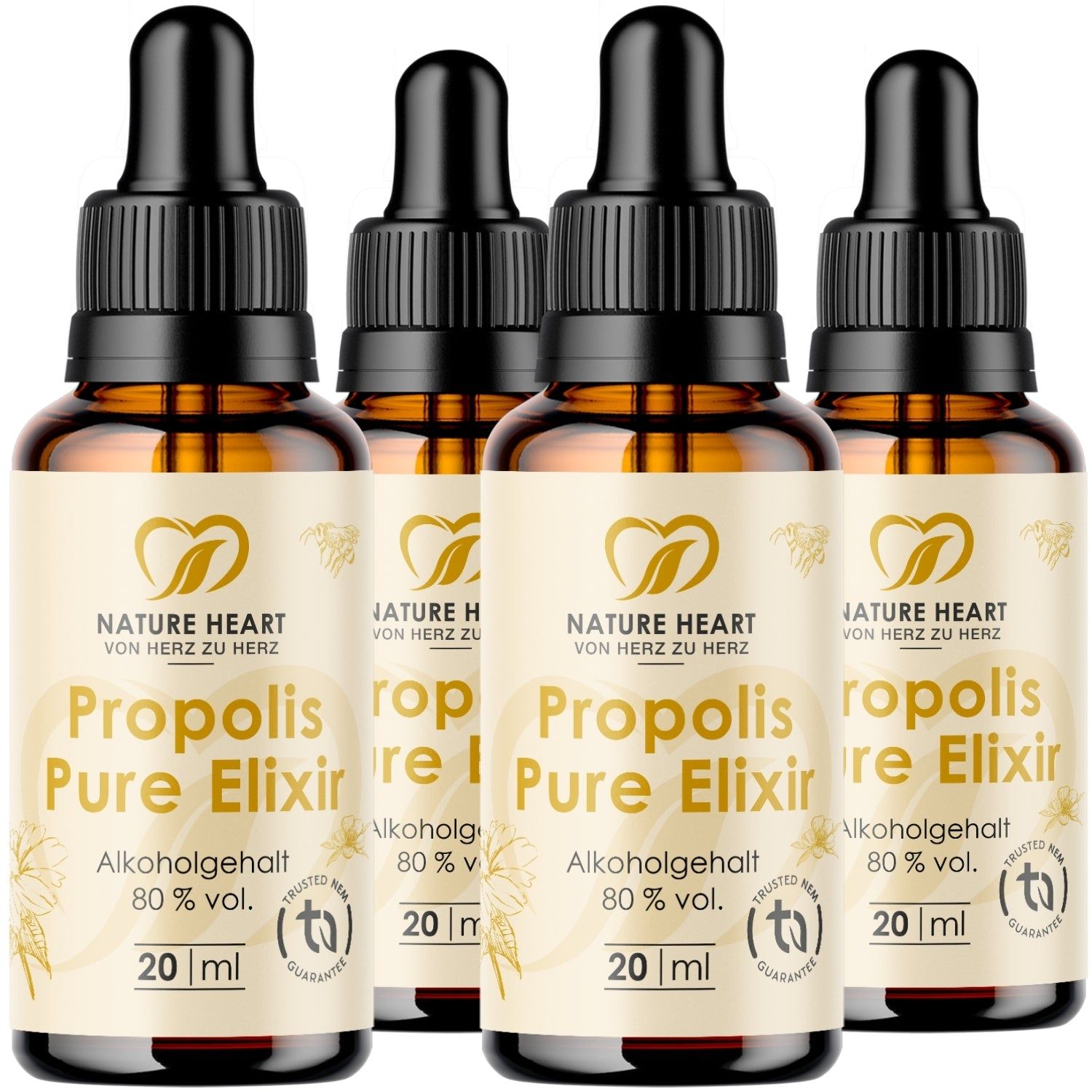 Nature Heart Propolis Pure Elixir - Tropfen 4x20 ml