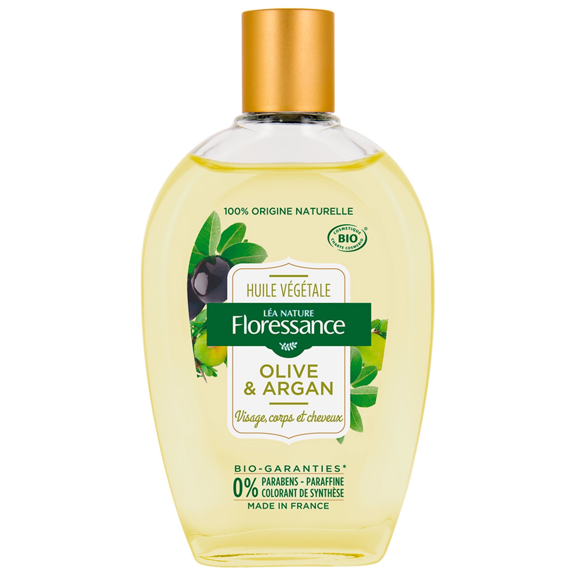 Floressance Pflanzliches Öl Olive & Argan Bio 14x7,5x2,5 cm