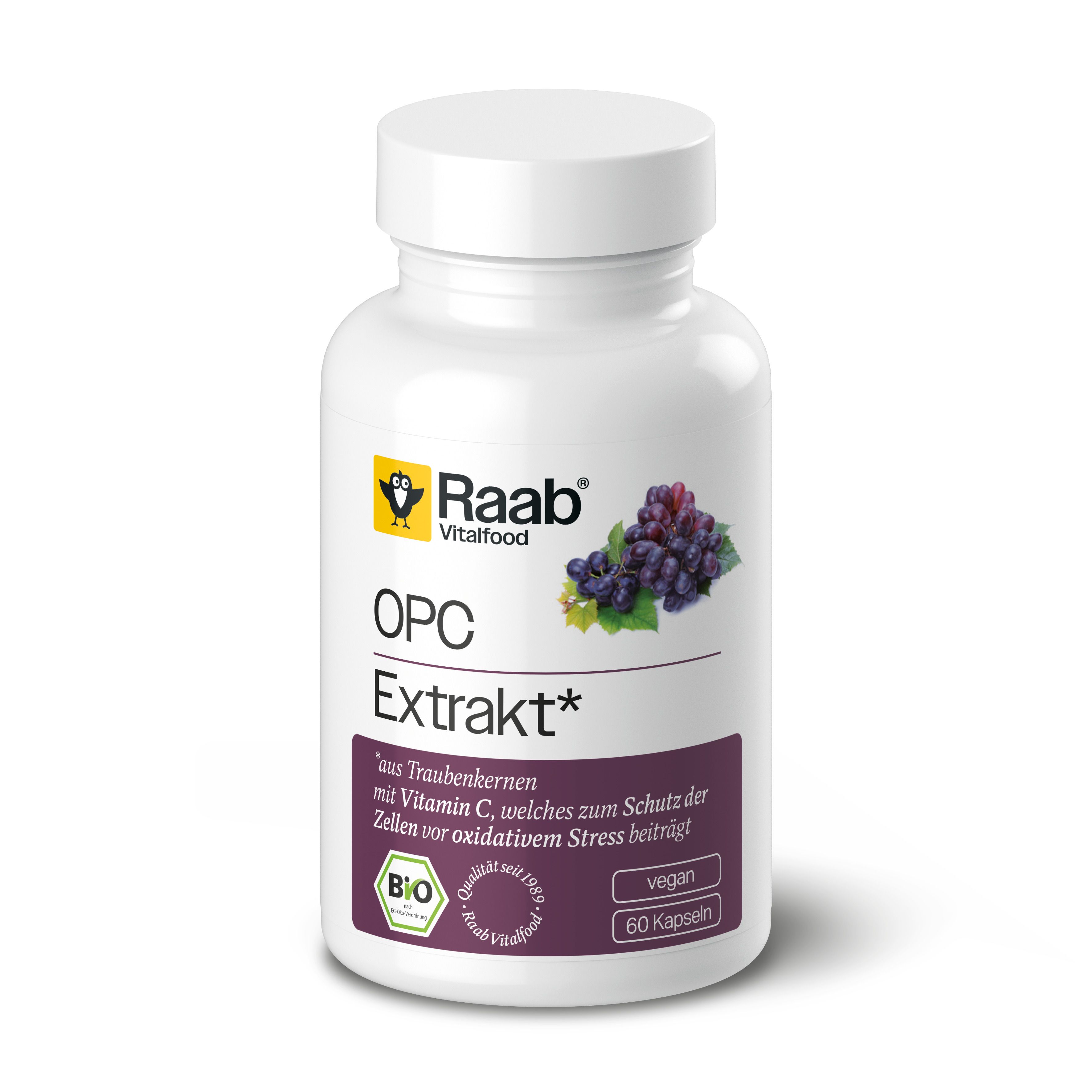 Raab Vitalfood® Bio OPC Extrakt Kapseln