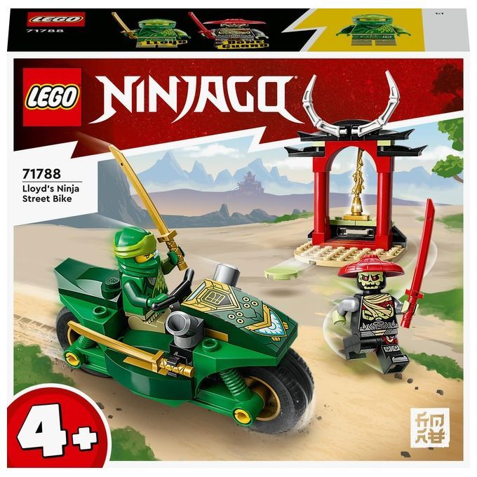 LEGO Ninjago Moto Ninja di Lloyd, Motocicletta Giocattolo per Bambini in Eta' Prescolare, Set di Gi