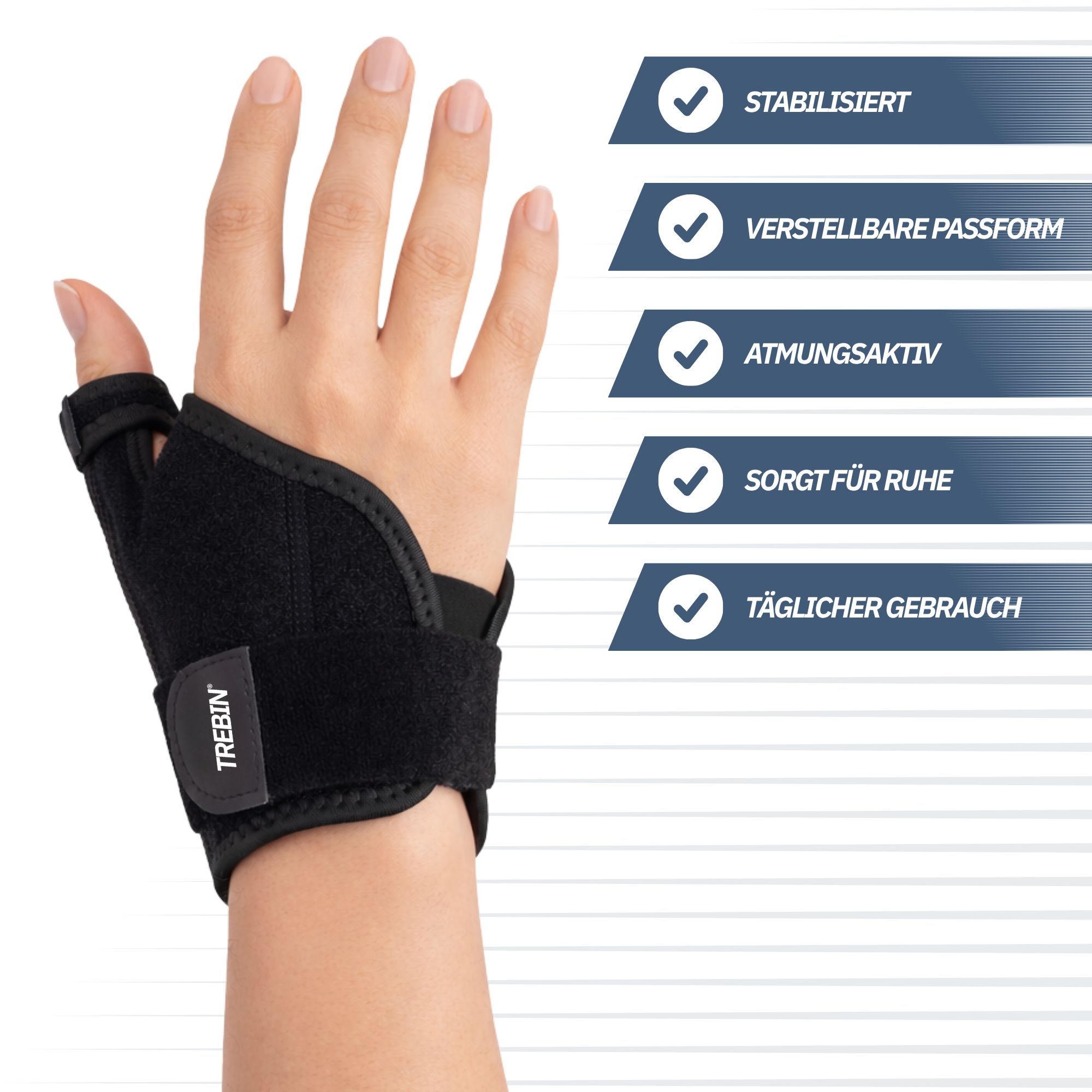 Trebin Daumenbandage mit Handgelenkstütze