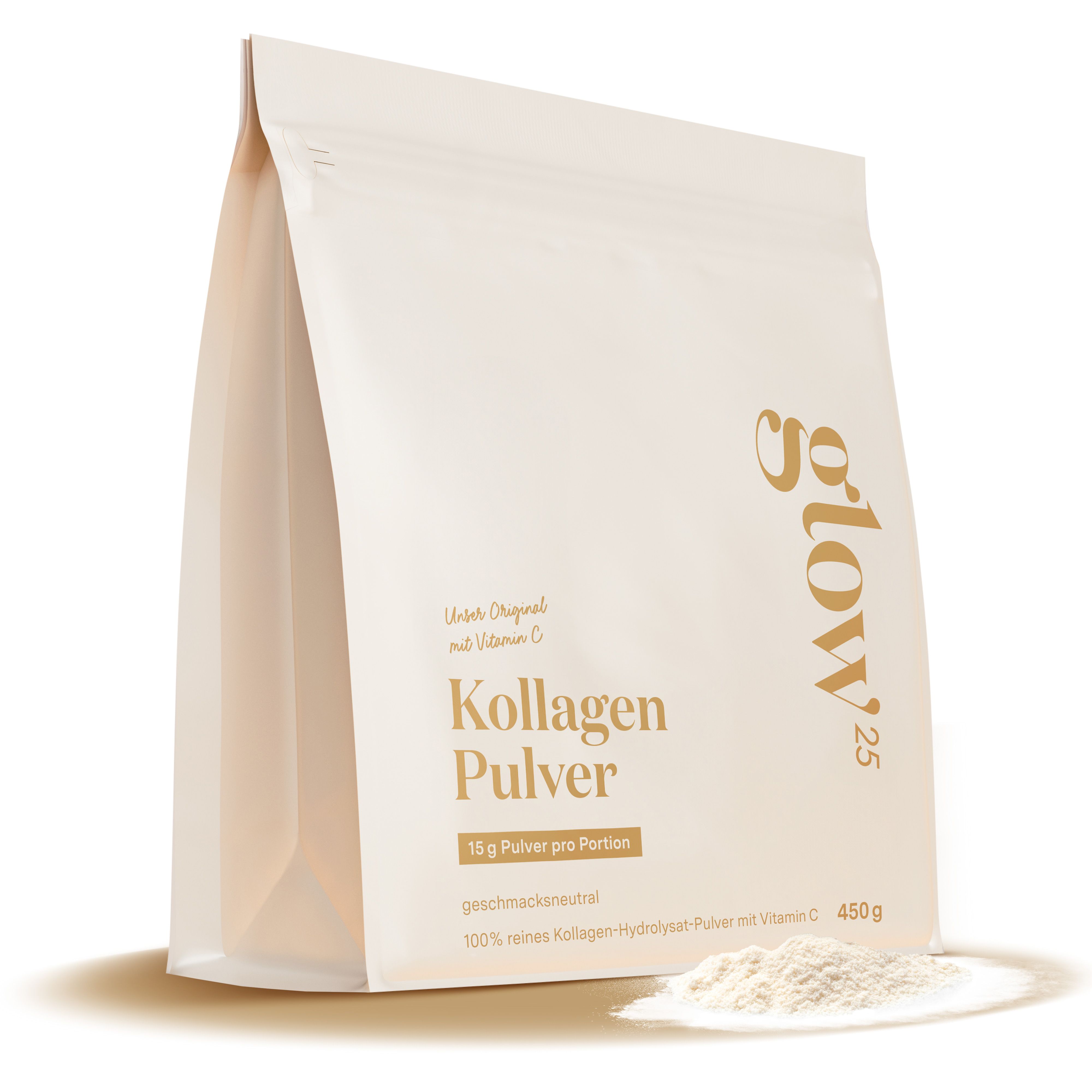 Glow25® Kollagen Pulver mit Vitamin C