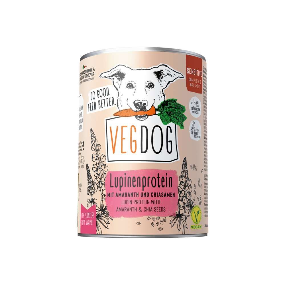 Vegdog - Sensibelchen Dose No1 Lupinenprotein 2400 g