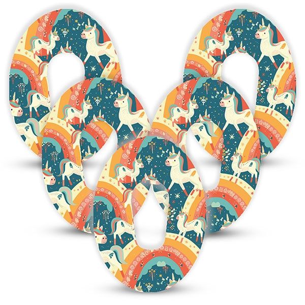 Diasticker® Dexcom G6 Fixiertapes "Unicorn Glow"
