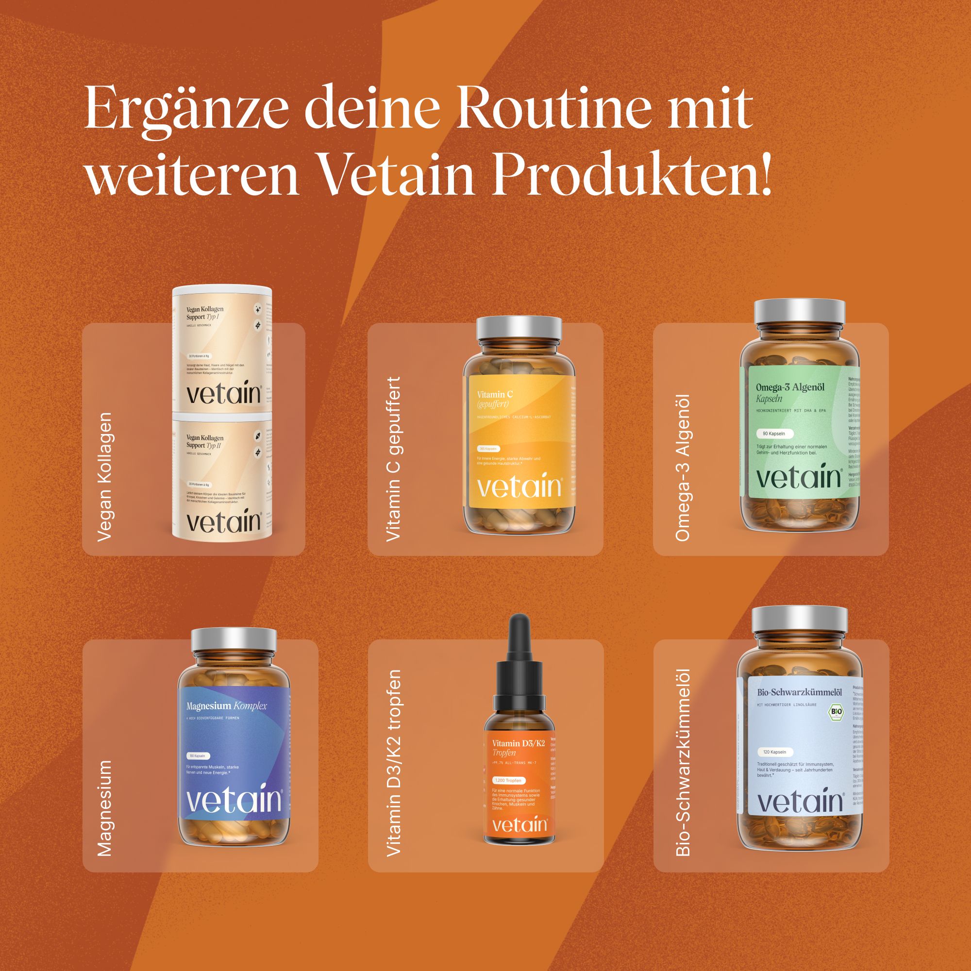 VETAIN Kurkuma Weihrauch Ingwer Komplex - 127mg Boswelliasäure & 105mg Curcumin - Mit Zimt & Piperin