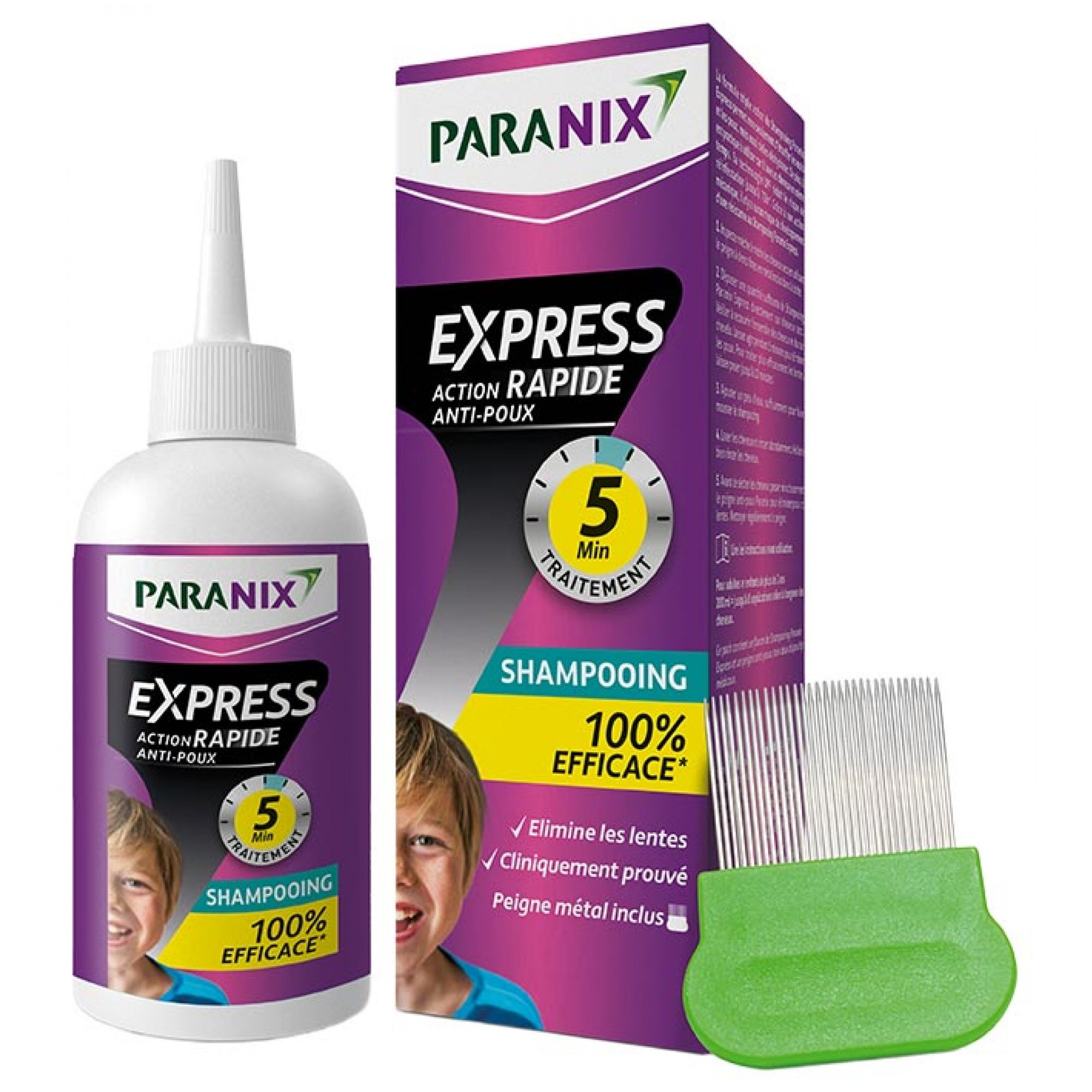 Paranix Express Schnellwirkung 5 Minuten Anti-Läuse Shampoo 6,4x6,3x19,3 cm