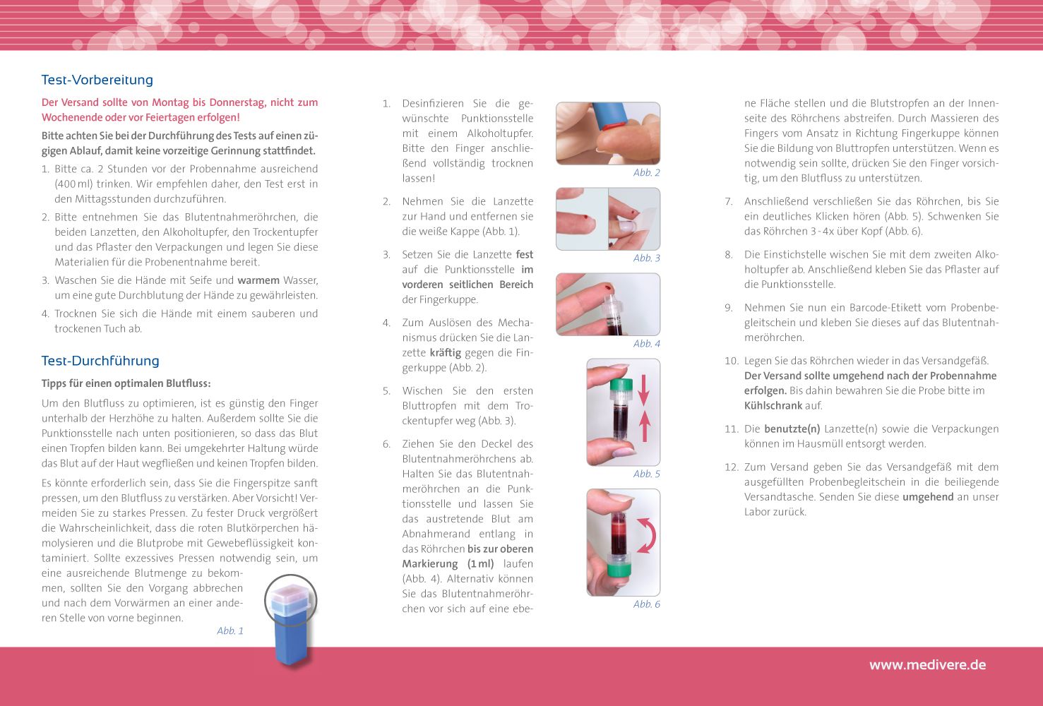 medivere diagnostics Selen + Zink Bluttest