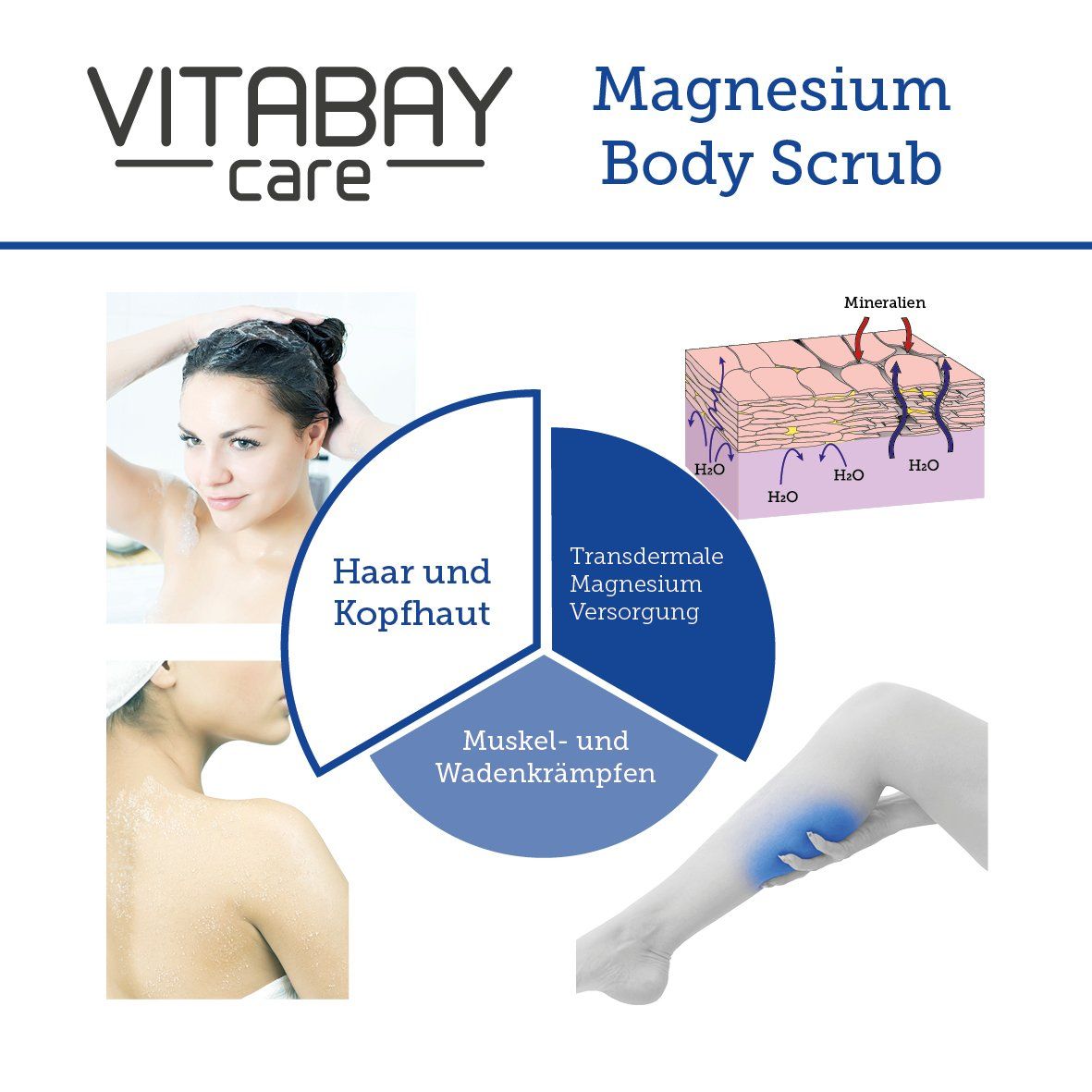 Vitabay Magnesium Body Scrub 250 ml Peeling