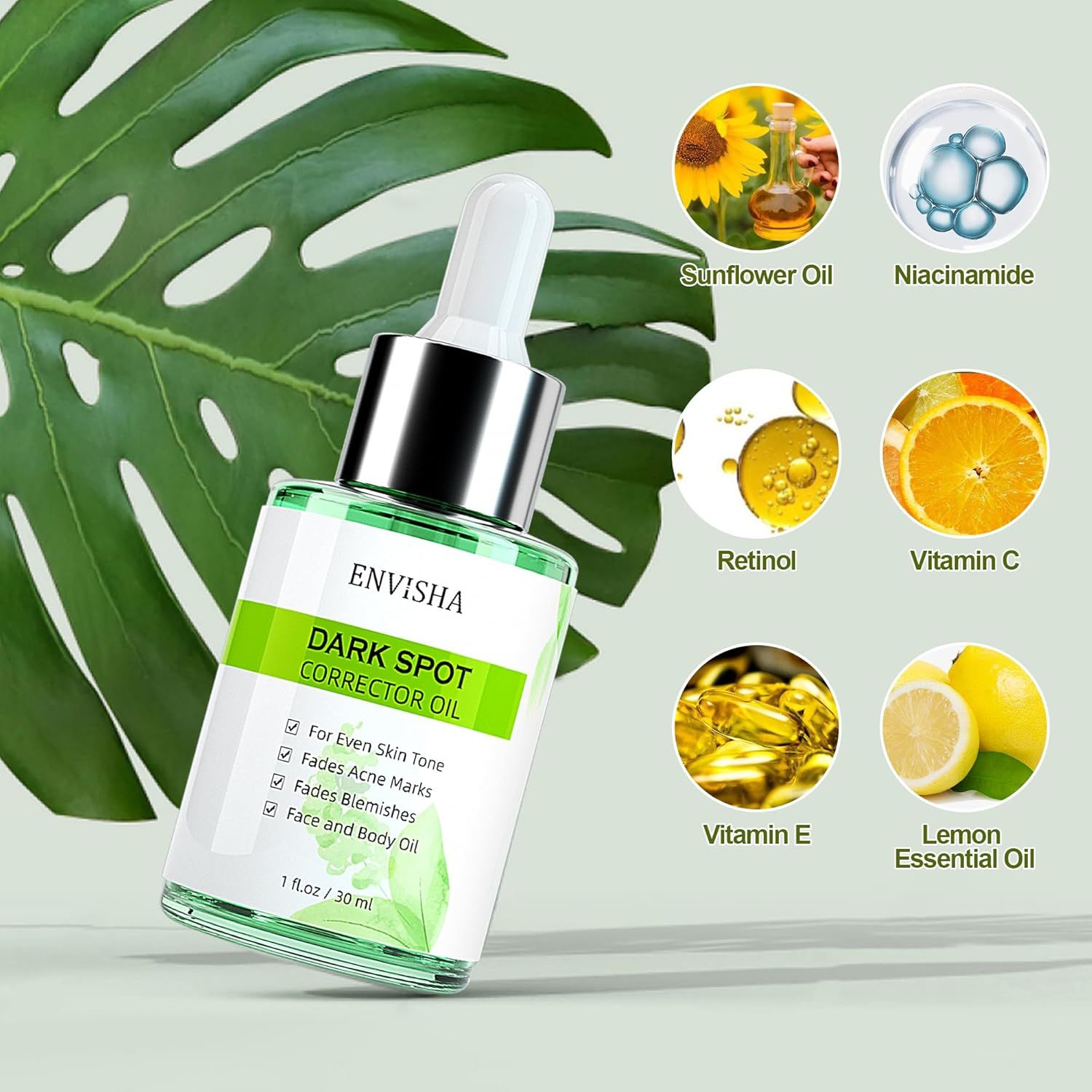 ENVISHA Dunkle Flecken Serum Öl