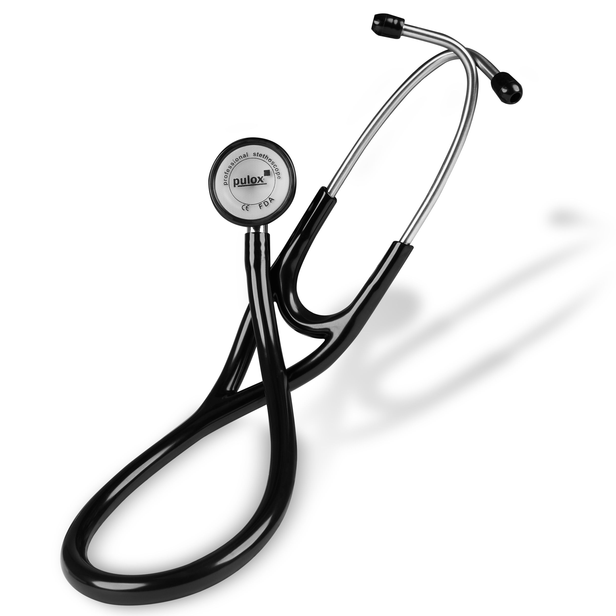 Pulox Kardiologie Stethoskop - Profi-Stethoskop mit Doppelkopf aus Edelstahl