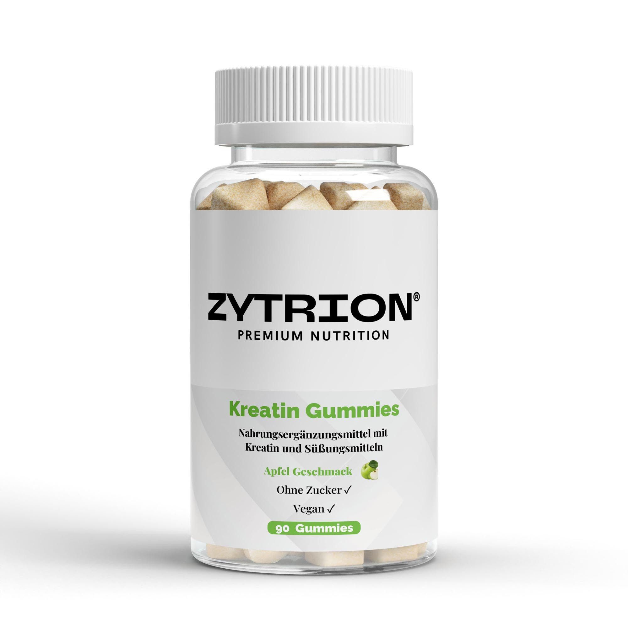Zytrion Kreatin Apfel Vegan Gummies 90 St Fruchtgummi