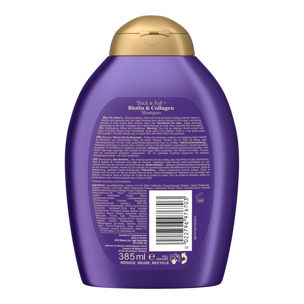 OGX - Shampoo "Biotin & Collagen" 6er-Pack