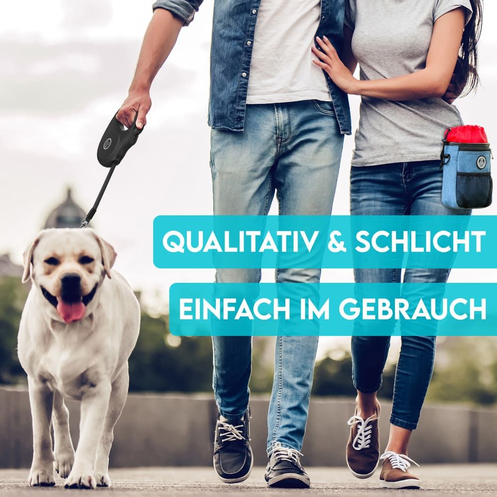 HUND IST KÖNIG® Rollleine für Hunde | robuste 8m Hundeleine für kleine & große Hunde | 15-50 kg