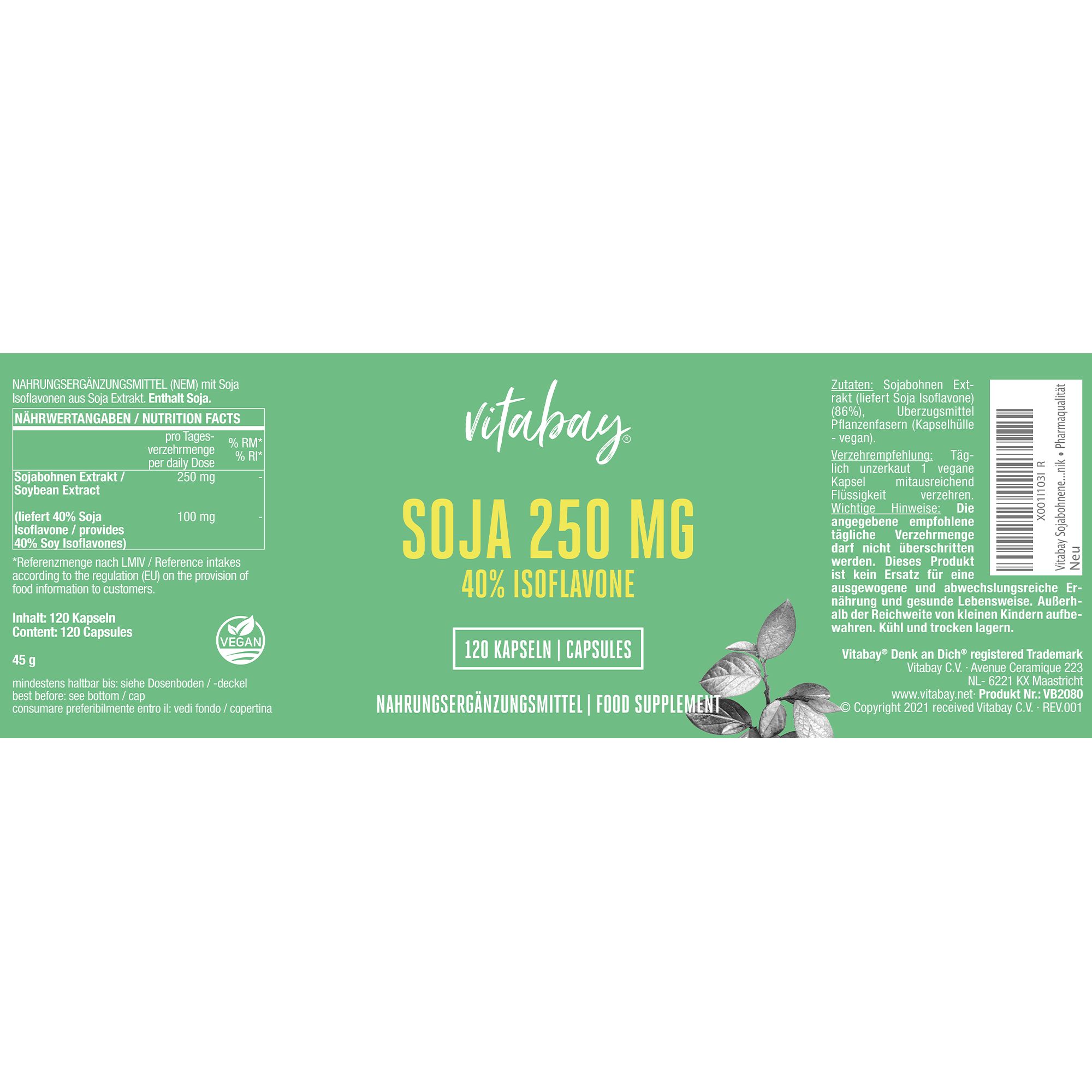 Vitabay Sojabohnenextrakt 250 MG