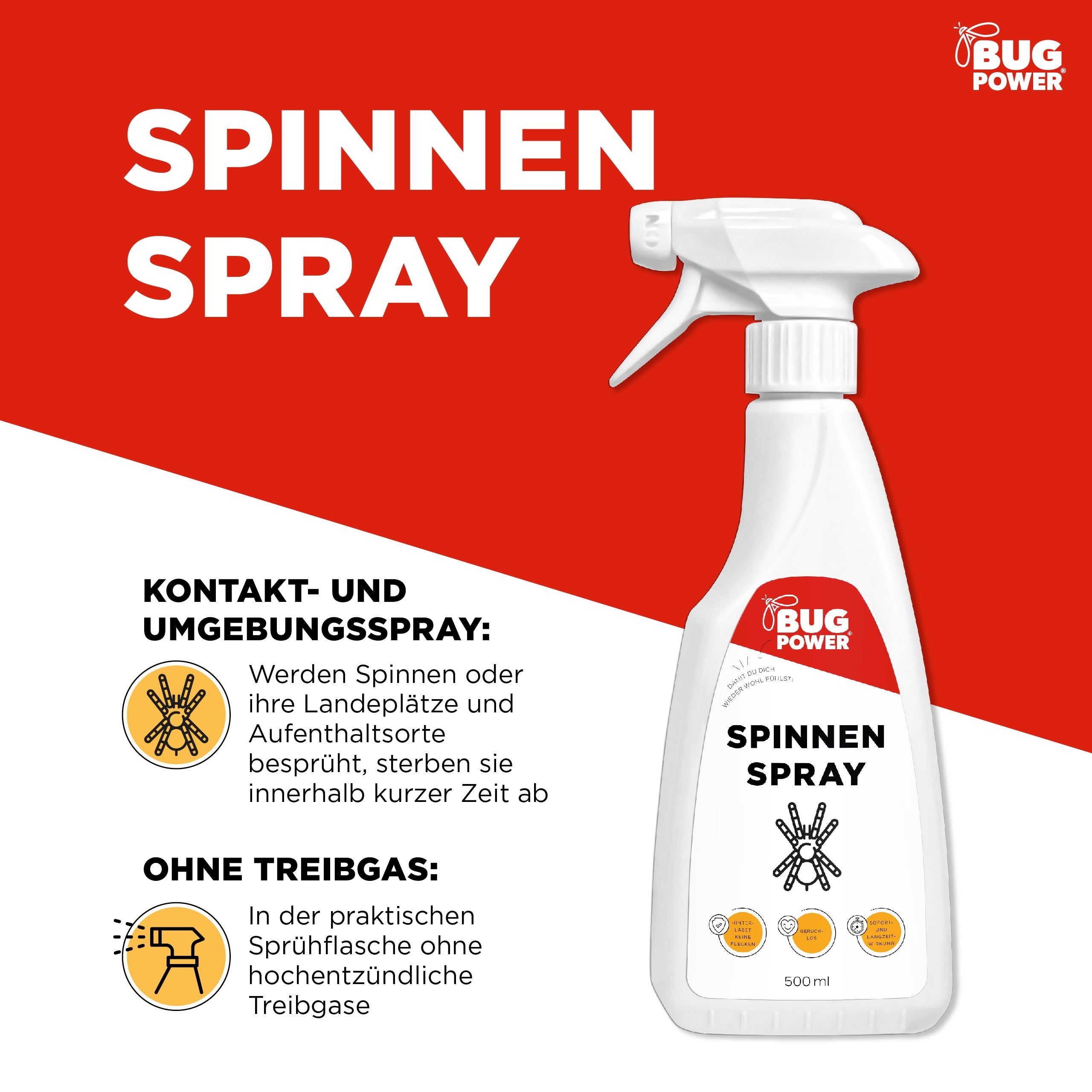 BugPower Spinnen Spray 500 ml