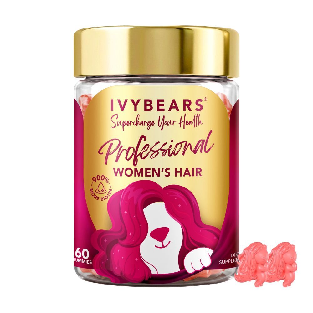 IvyBears Women’s Hair Professional 60 Gummibeertjes