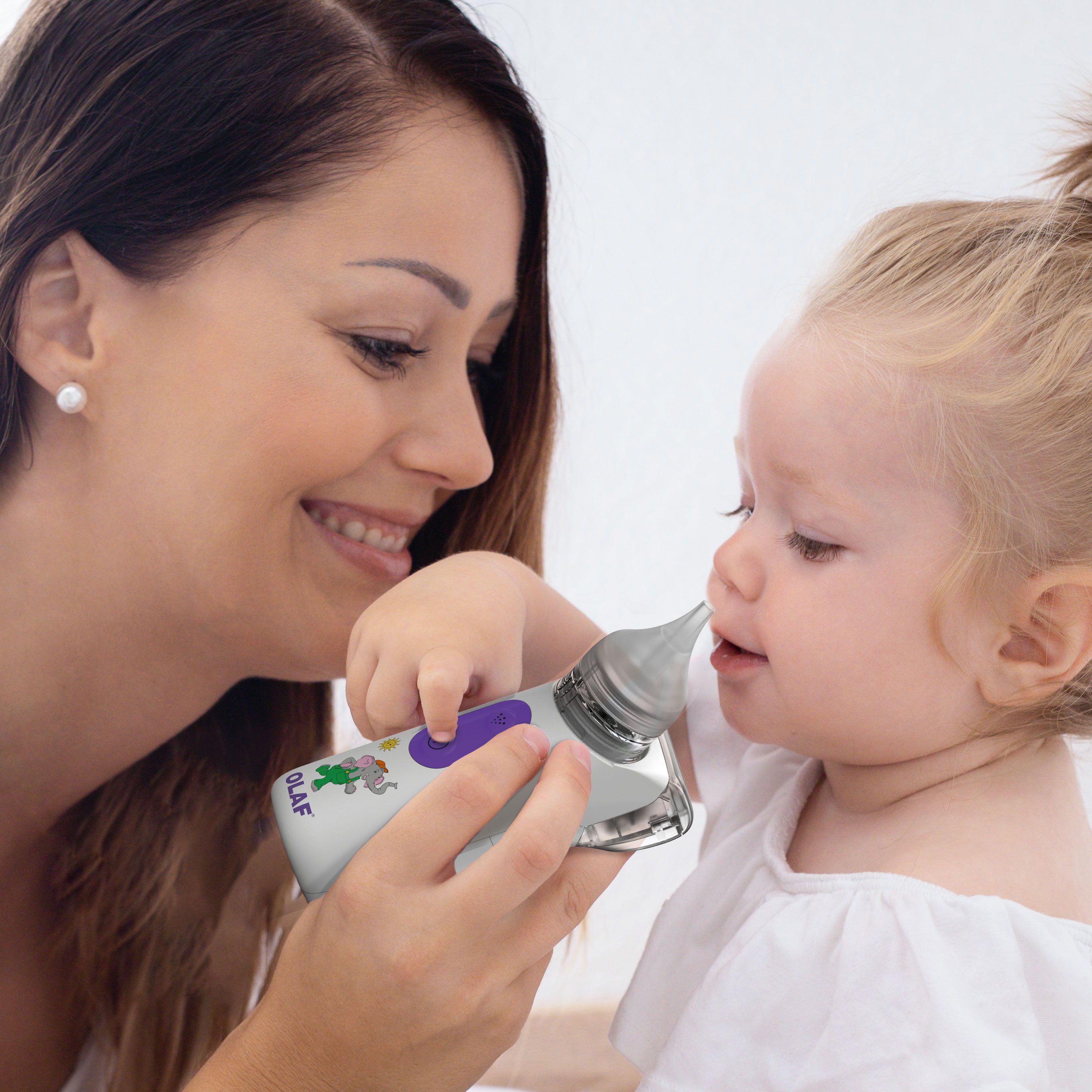 OLAF® Elektrischer Nasensauger Baby 2in1 mit Vernebler