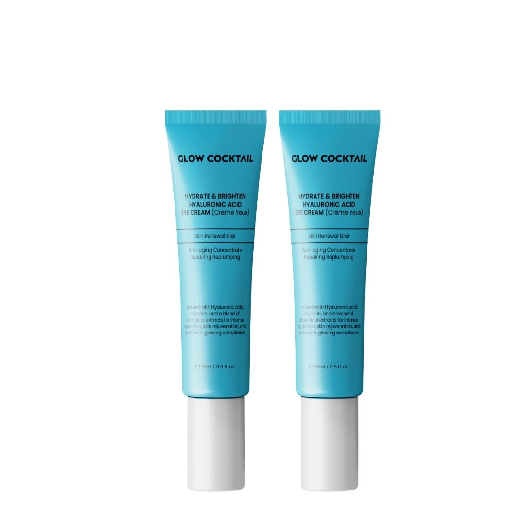 Glow Cocktail Duo di creme contorno occhi all'acido ialuronico idratante e illuminante