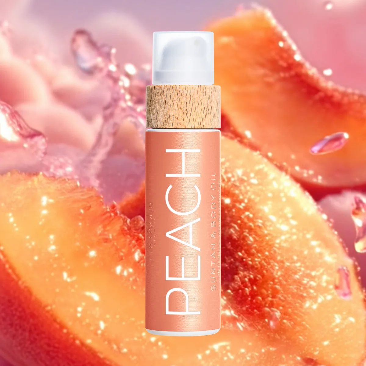 COCOSOLIS PEACH Pflege- und Bräunungsöl ohne SPF