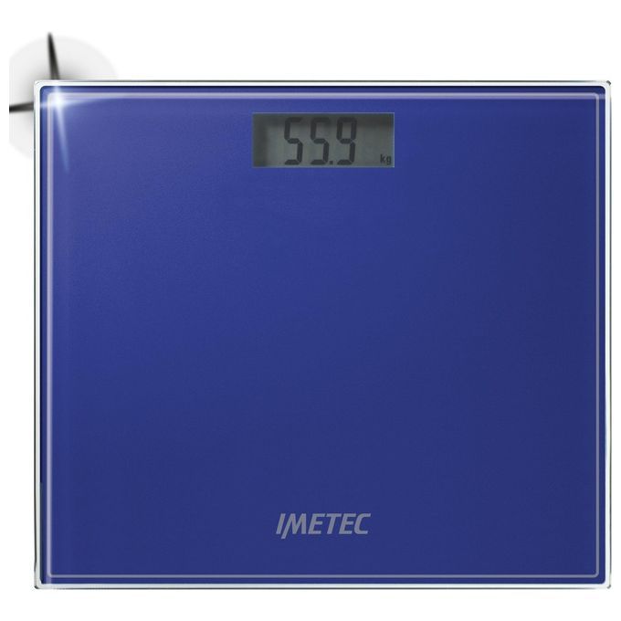 Imetec ES1 100 Rettangolo Blu Bilancia pesapersone elettronica