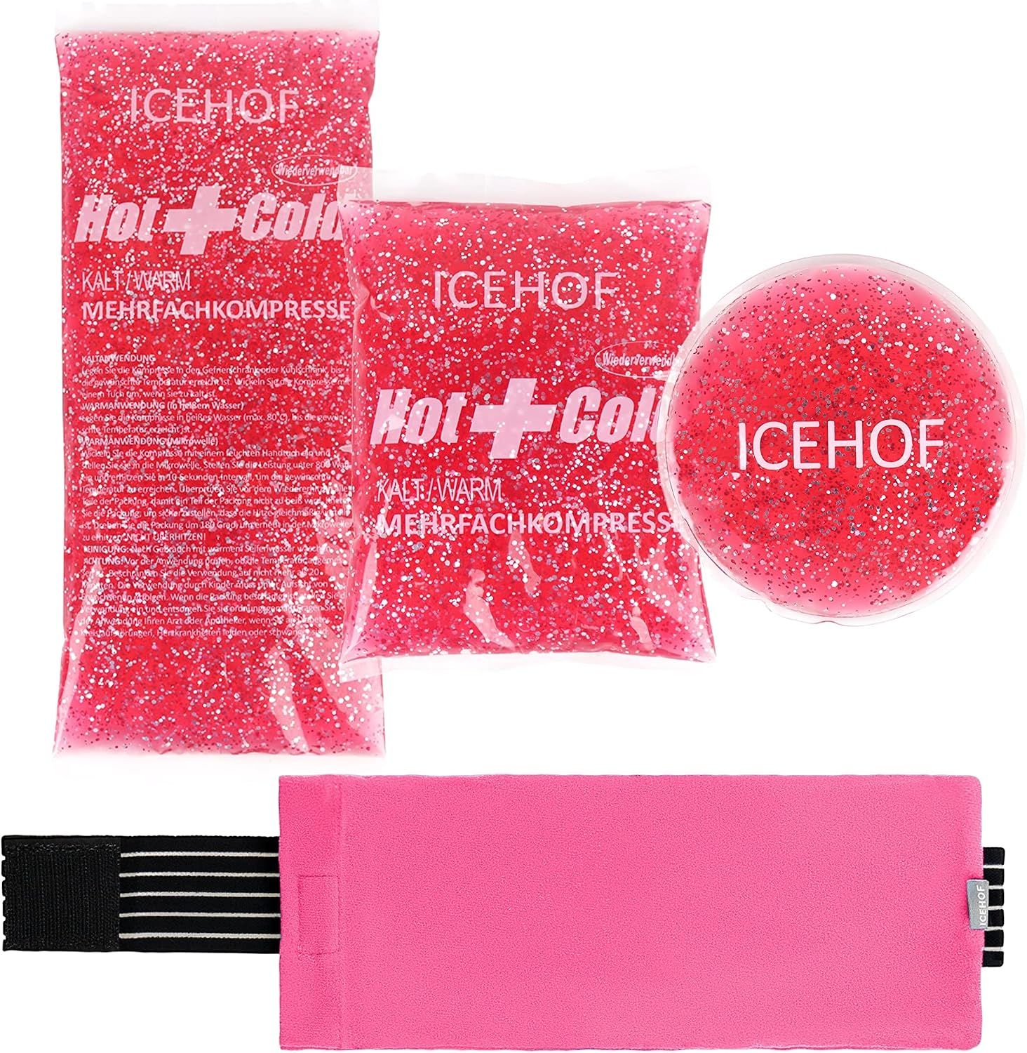 Icehof Kühlpads mit Vlieshülle 3 St Kompresse