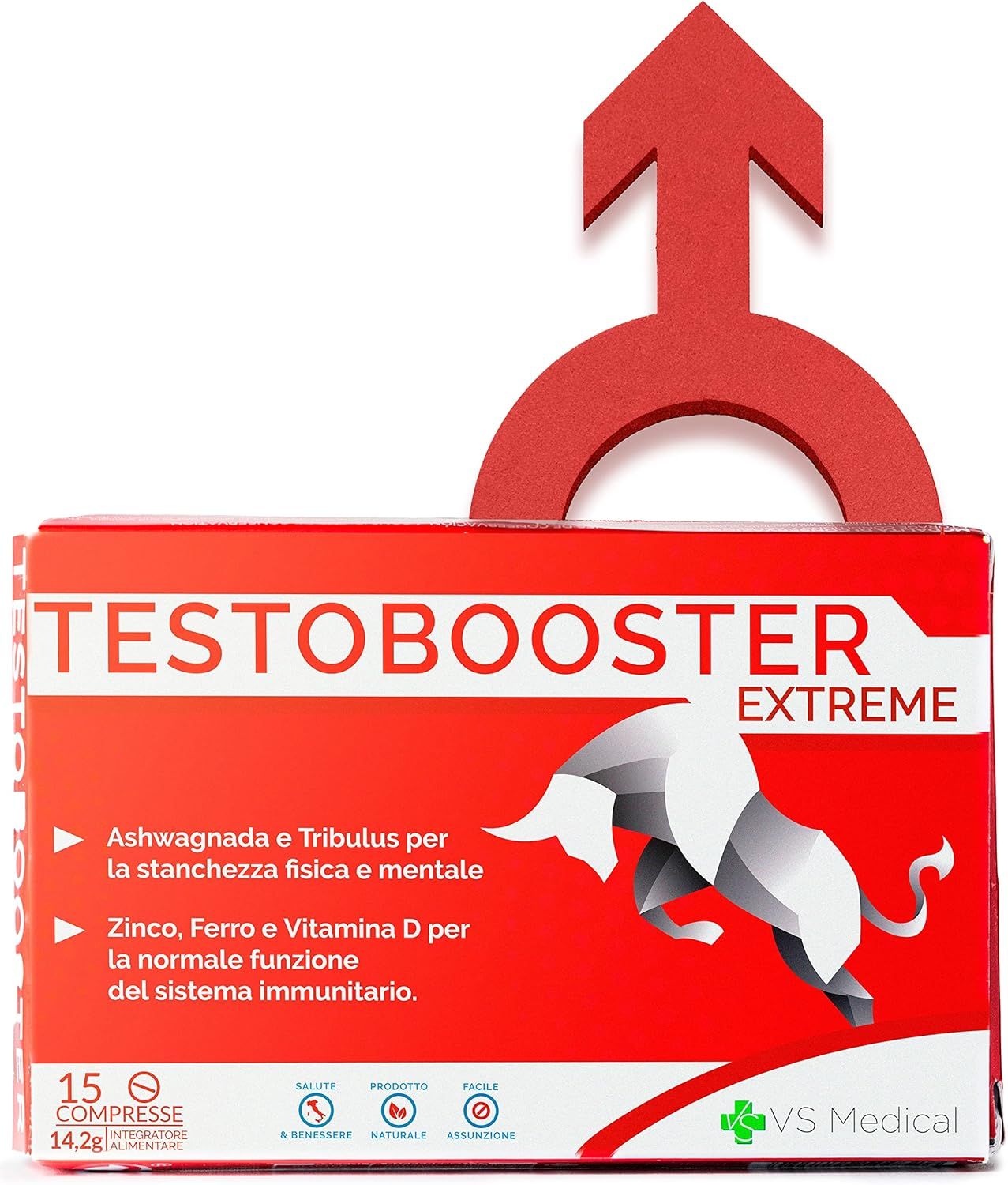 Vitastrong Testobooster Extreme - 15 Tabletten, Tonus & männliche Vitalität St Tabletten