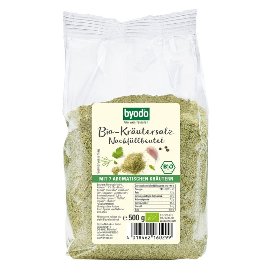 BYODO Premium Bio-Kräutersalz Nachfüllbeute Bio