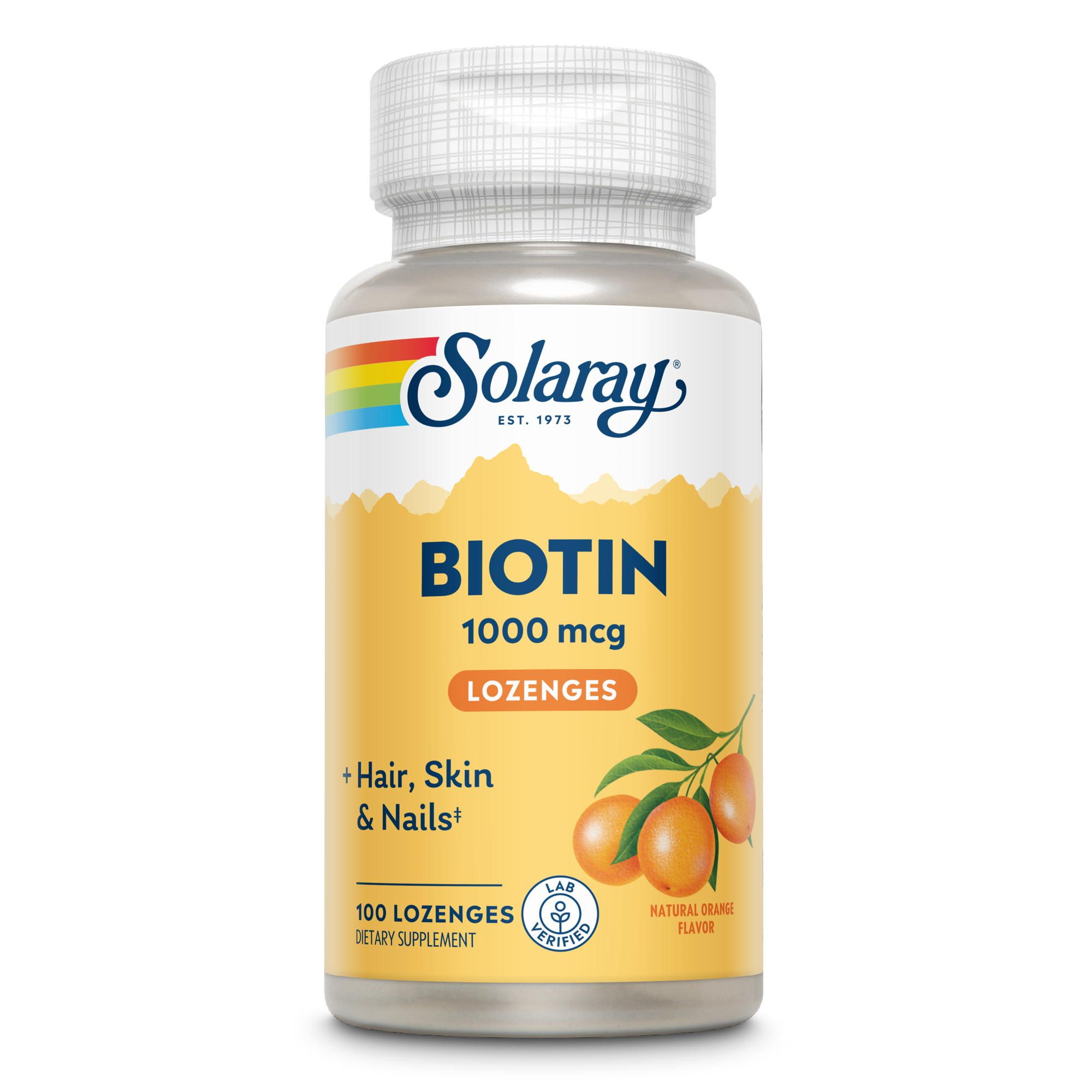 Solaray Biotin 1000 mcg 100 St Lutschtabletten