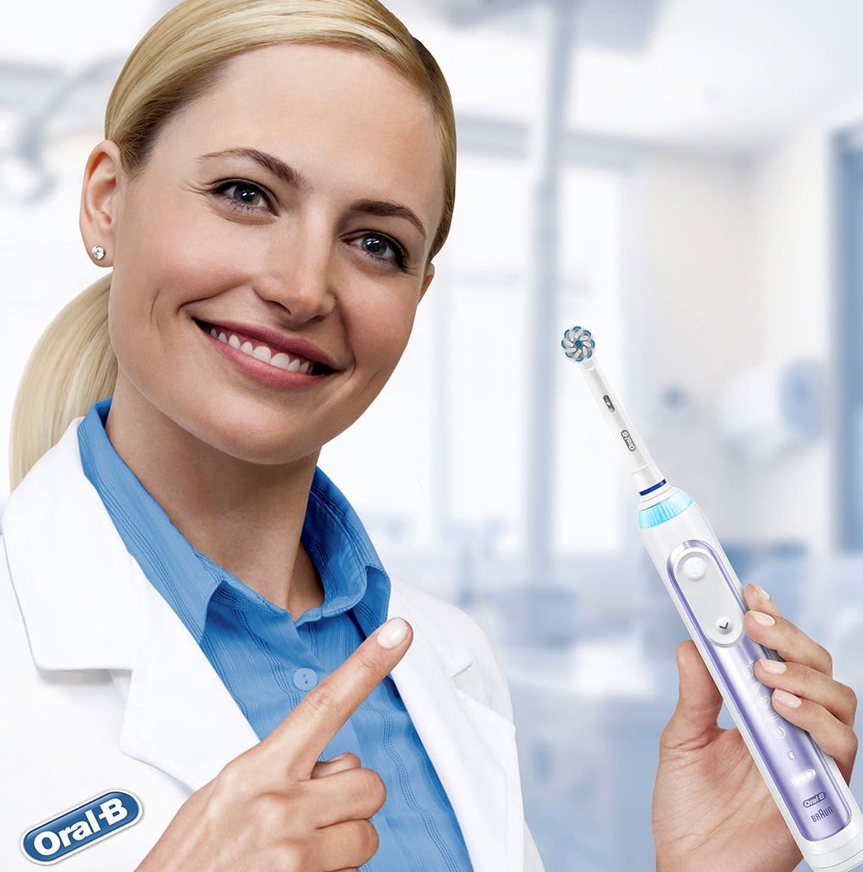 Oral-B Genius 10000N Orchid Purple Dragonfly Elektrische Zahnbürste