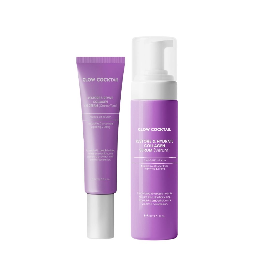 Glow Cocktail Siero Ristrutturante e Idratante + Crema Contorno Occhi Rivitalizzante