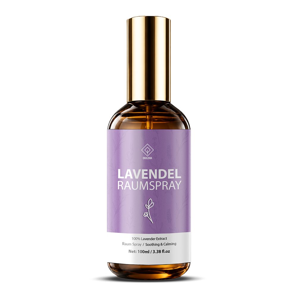 Enolenia® Lavendel Raumspray | 100% Extrakt - Stressabbauend, Natürlicher Raumduft 100 ml Spray