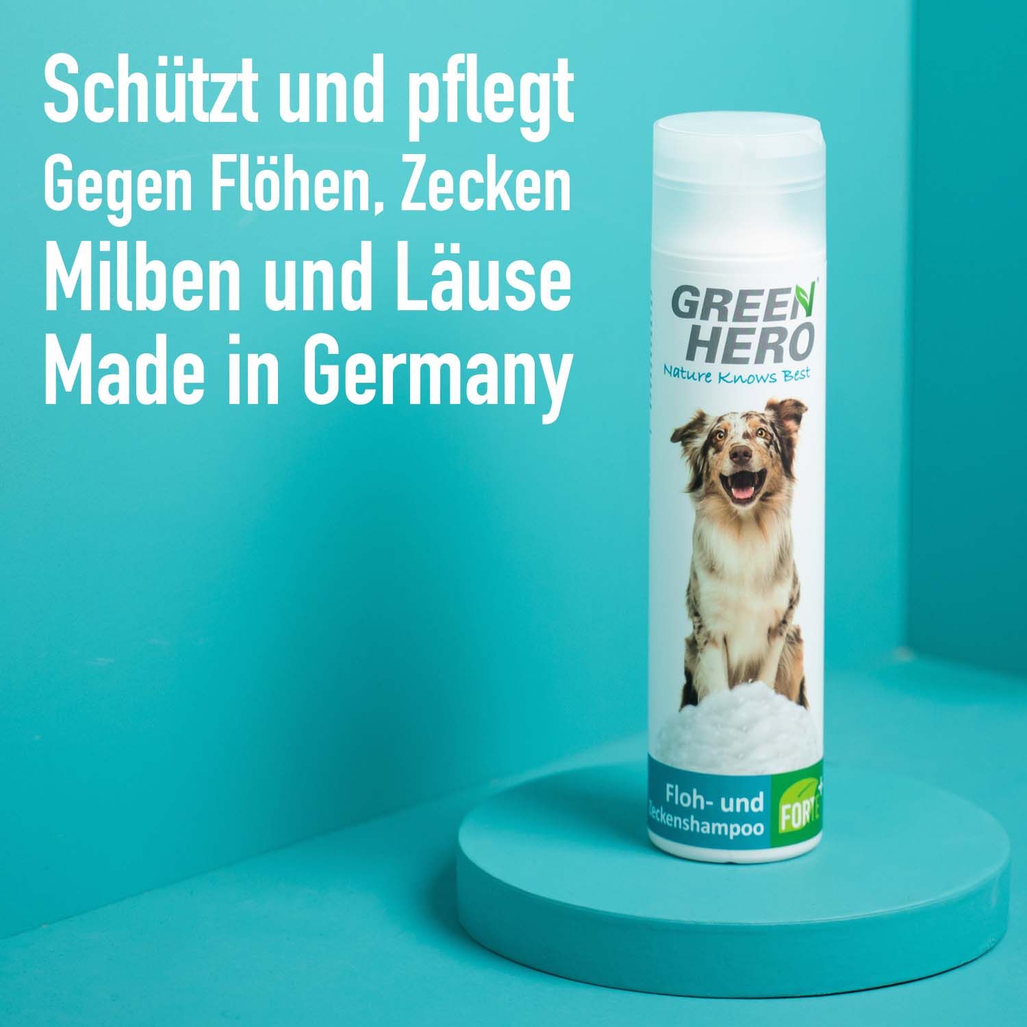 GreenHero Floh- und Zeckenshampoo FORTE