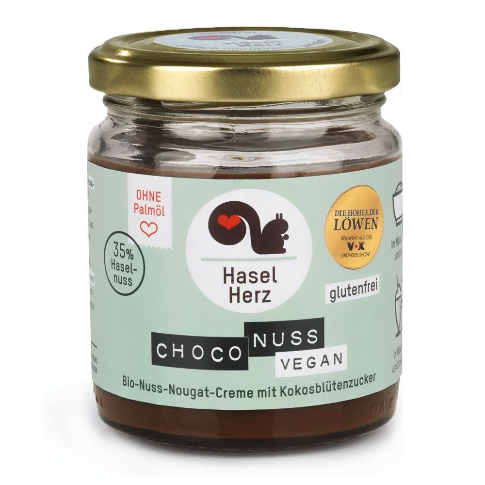 HaselHerz Bio Nuss Nougat Creme vegan