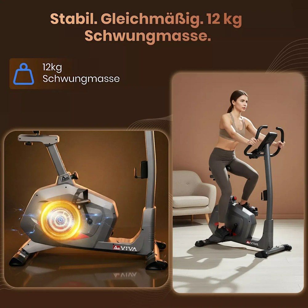 AsVIVA Ergometer Smart Fit H22 mit 12 kg Schwungmasse.