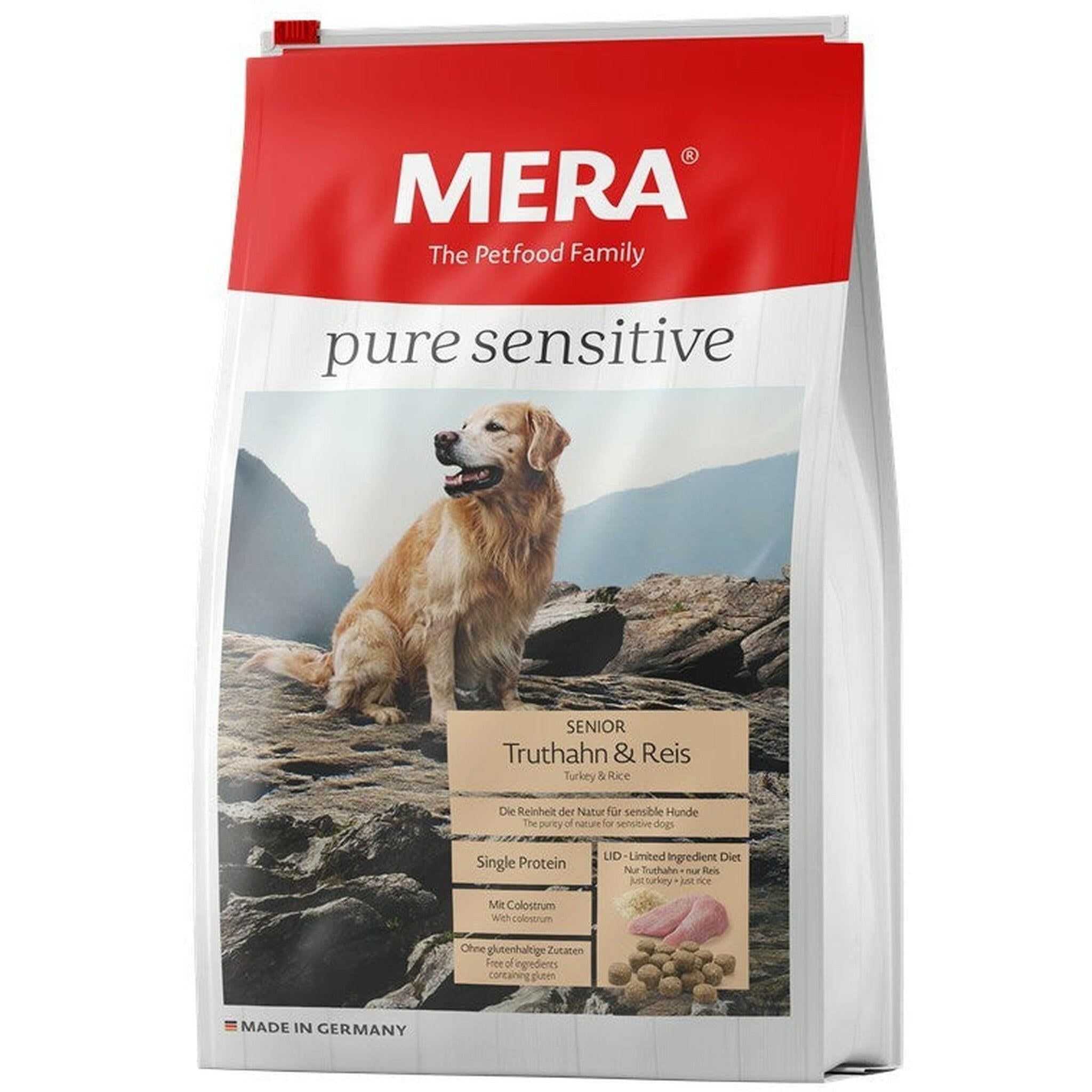 Mera Dog Pure Sensitive Senior Truthahn+Reis 1 kg