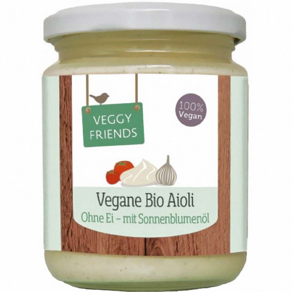 Veggy Friends Bio Vegane Aioli Knoblauch Mayo