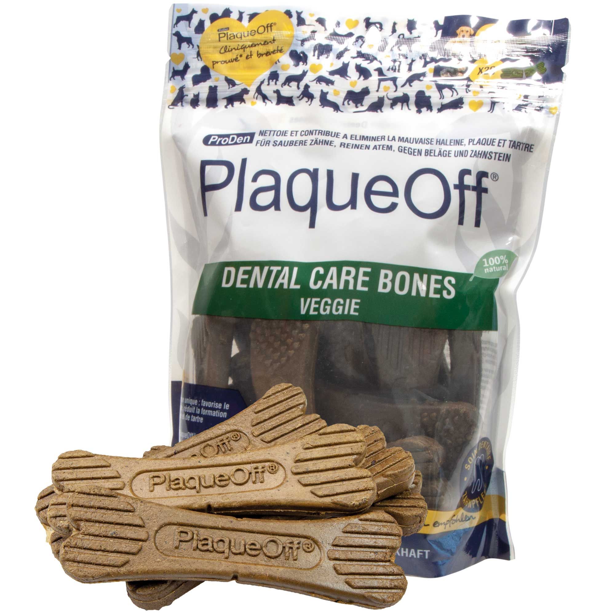 Hunde Kauartikel PlaqueOff® Dental Care Bones - Zahnpflege -Knochen 0,48 kg Futter