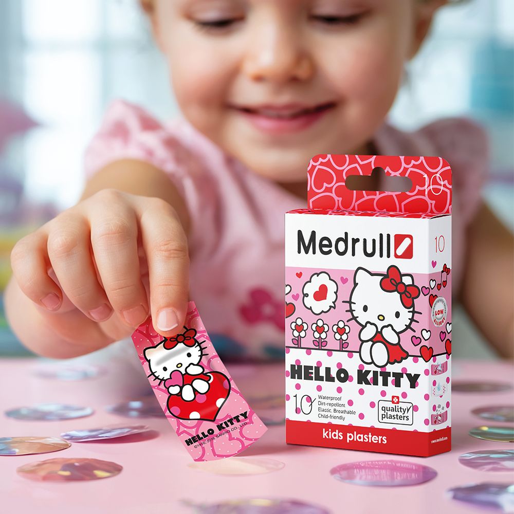 Medrull HELLO KITTY Kinderpflaster, hypoallergen, wasserfest