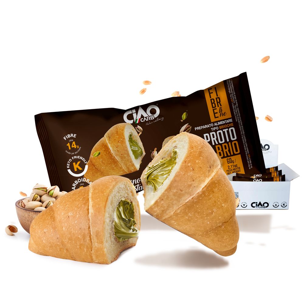 CIAOCARB Protobrio Ripieno Con Crema Al Pistacchio Fibre Line