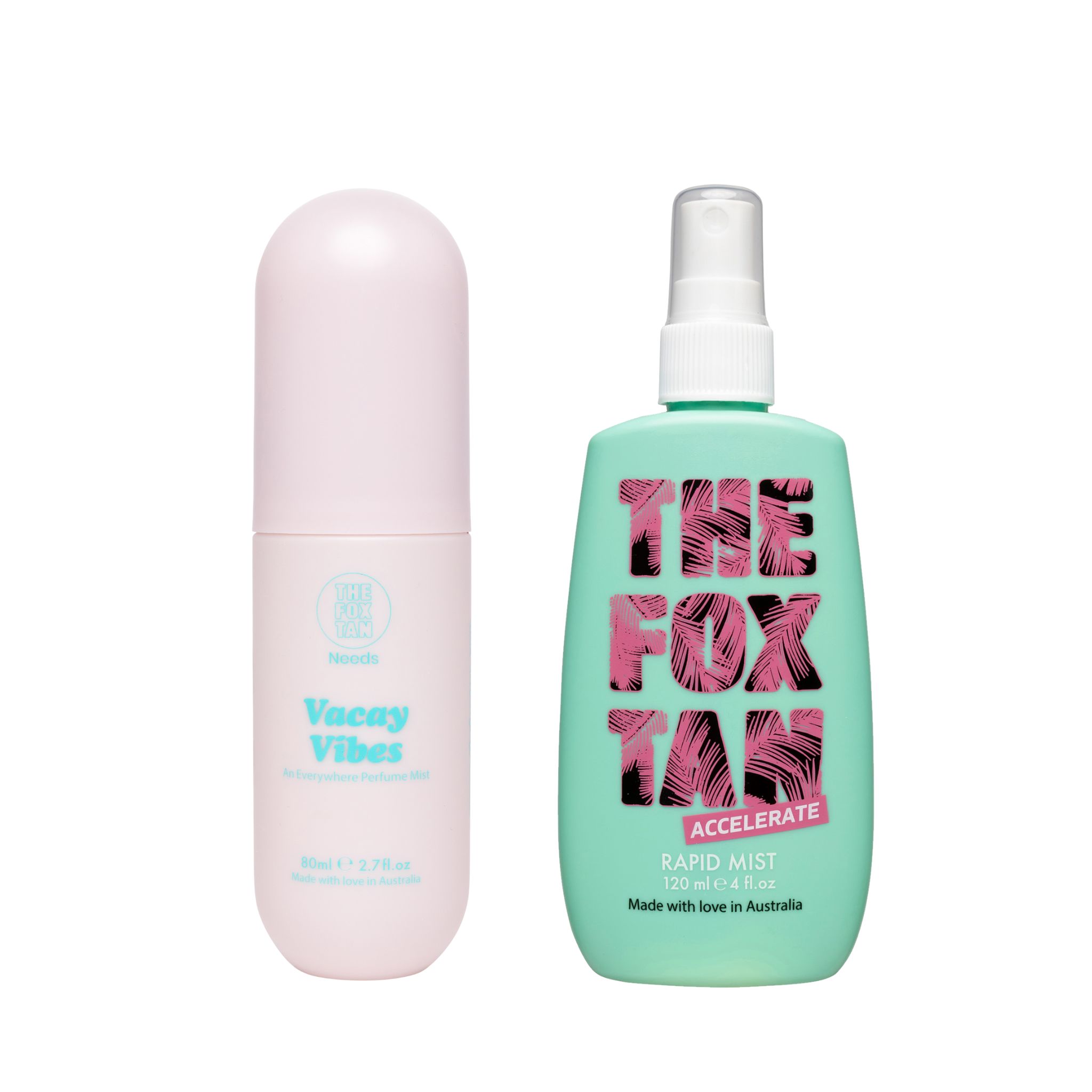 The fox Tan Vacay Vibes Perfume & Tanning Mist Bundle