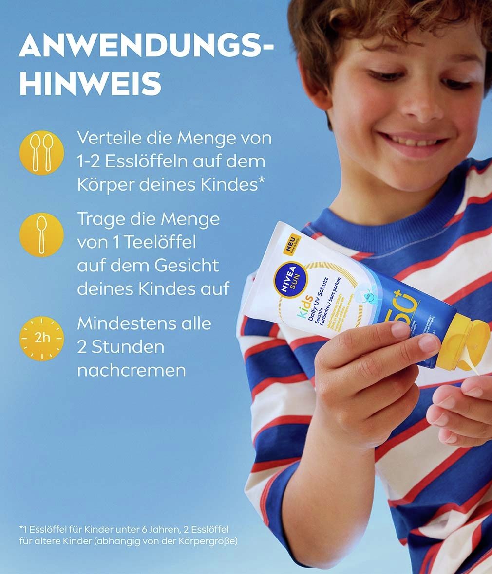 NIVEA Sun Kids Daily UV Schutz LSF 50+