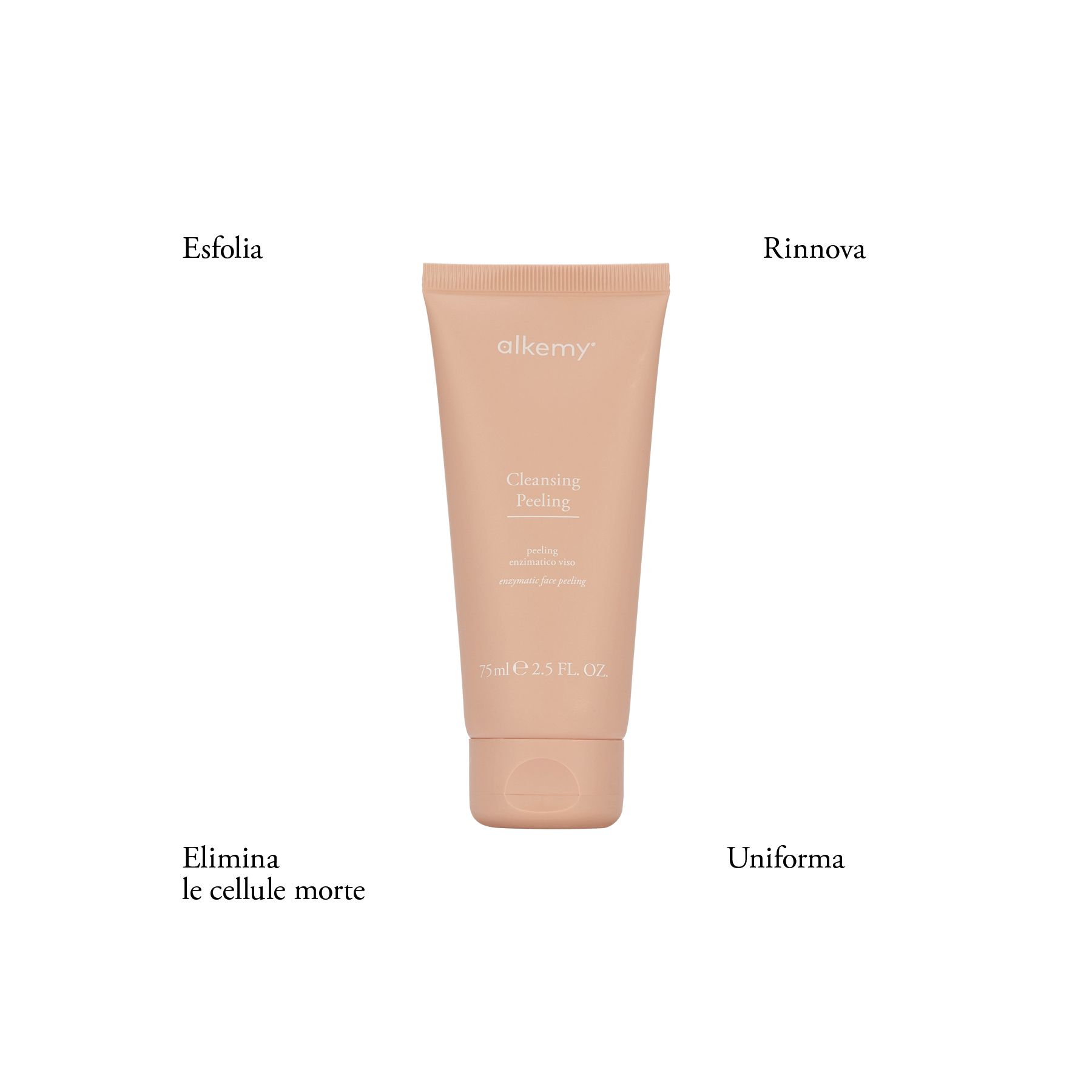 Alkemy Enzympeeling für das Gesicht, sanftes Peeling für Poren und unreine Haut