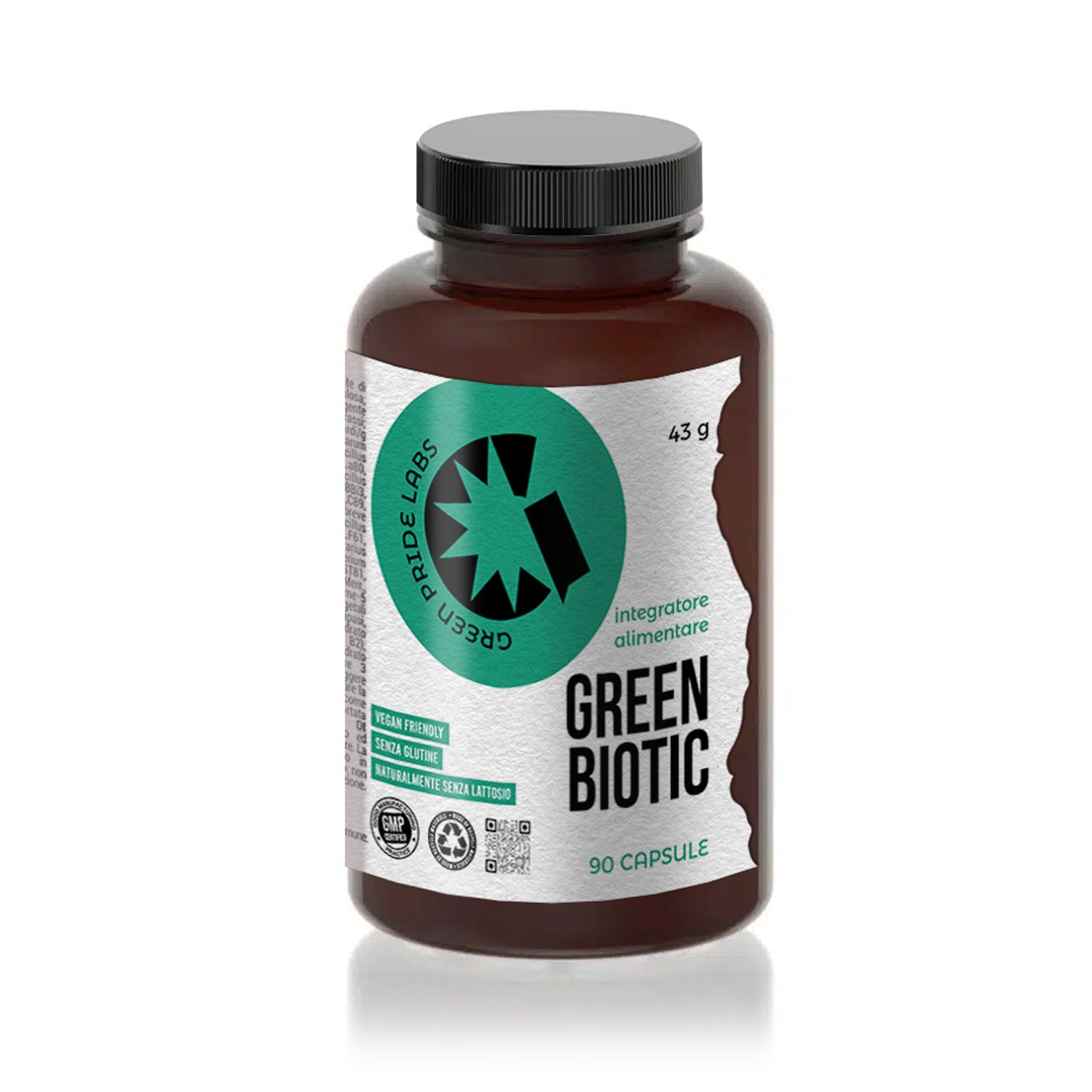 Green Biotic – Probiotisches Nahrungsergänzungsmittel mit 20 Stämmen, Präbiotika, Verdauungsenzymen