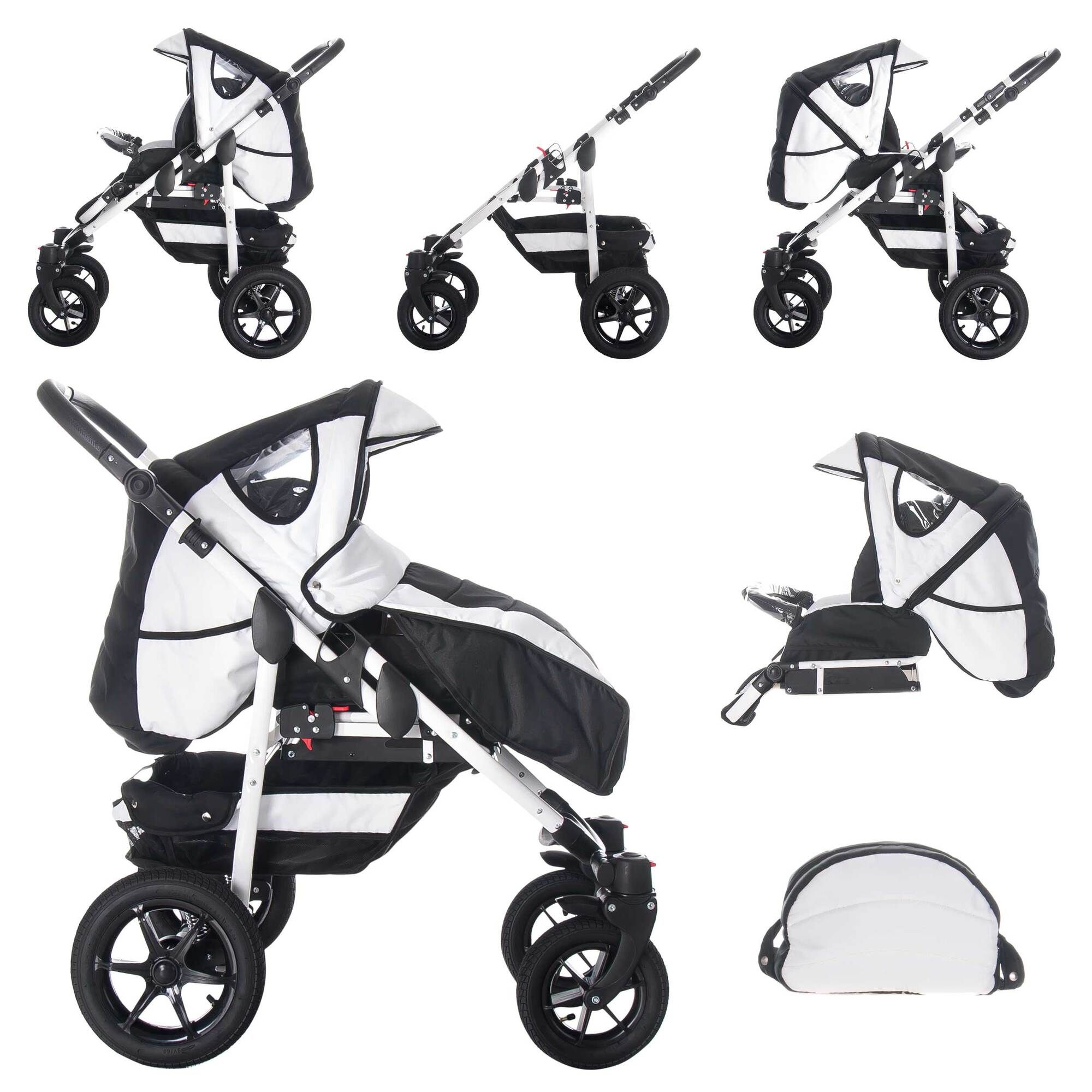 Bebebi Sidney 3 in 1 Kinderwagen Set Luftreifen, Sydney