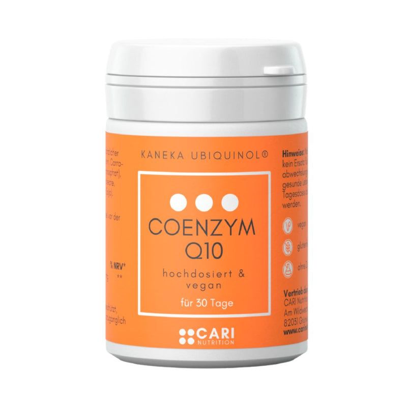 Coenzym Q10 Dose, hochdosiert & vegan, für 30 Tage.