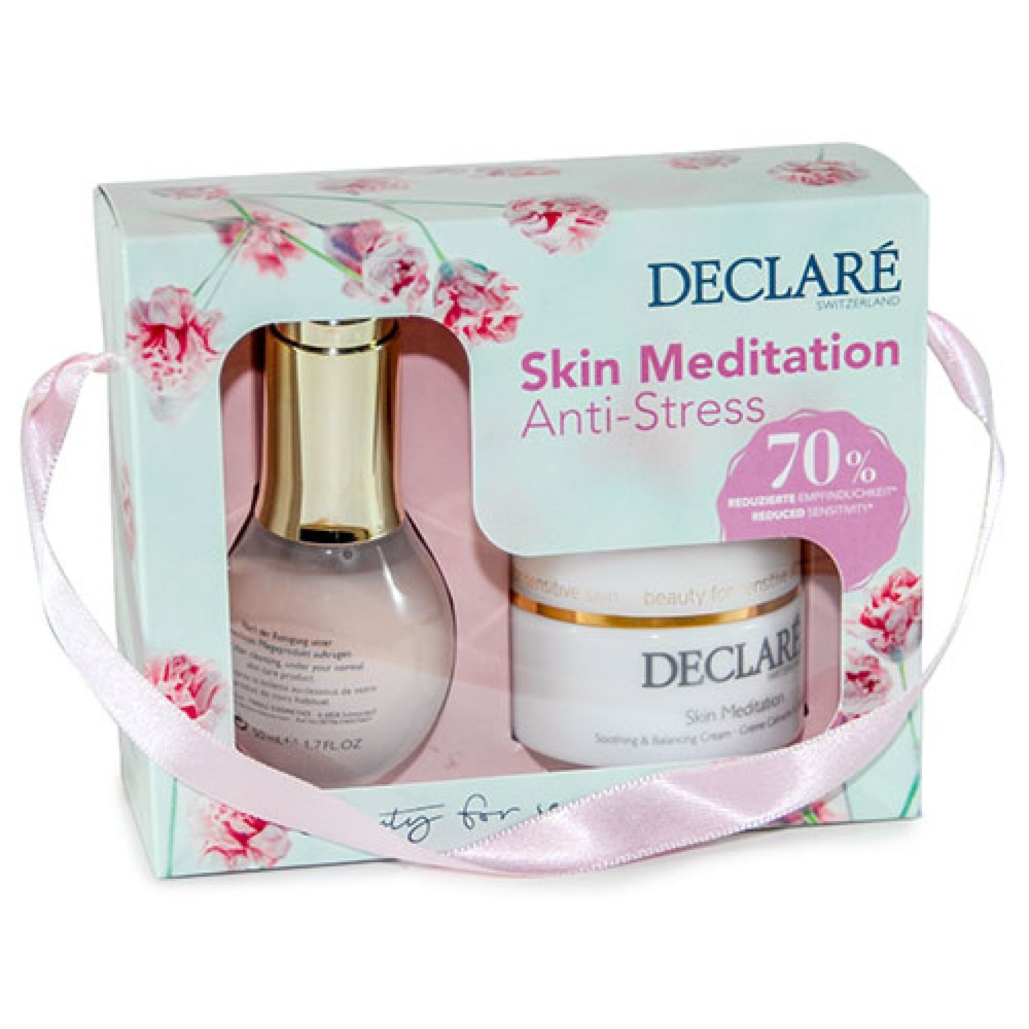 Declare Stress Balance Skin Meditation Set - Creme + Serum