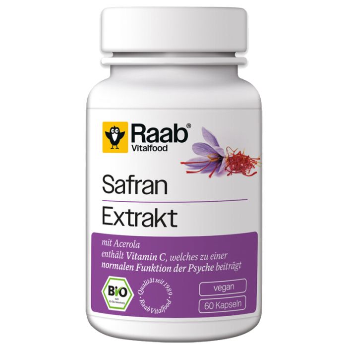 Raab Vitalfood® Bio Safran Extrakt Kapseln