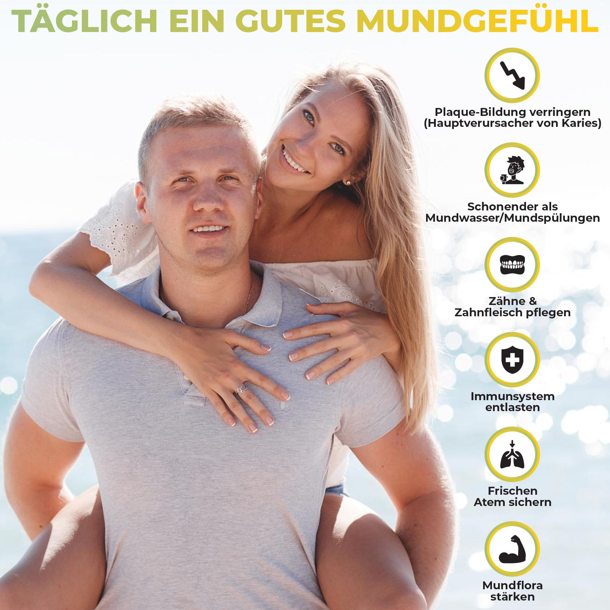 Delvina Mundflora - Lutschtabletten gegen Mundgeruch (Orangengeschmack)