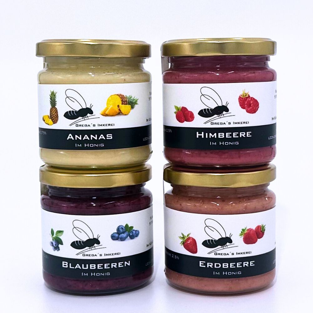 Grega´s Imkerei Fruchtige 4er Set 1000 g